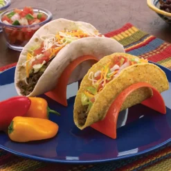 Set of 4 Taco Stands for Soft- and Hard-Shell Tacos