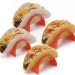 Set of 4 Taco Stands for Soft- and Hard-Shell Tacos
