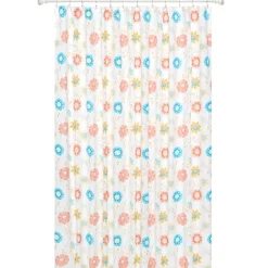Shana Spring Floral Shower Curtain with Buttonholes
