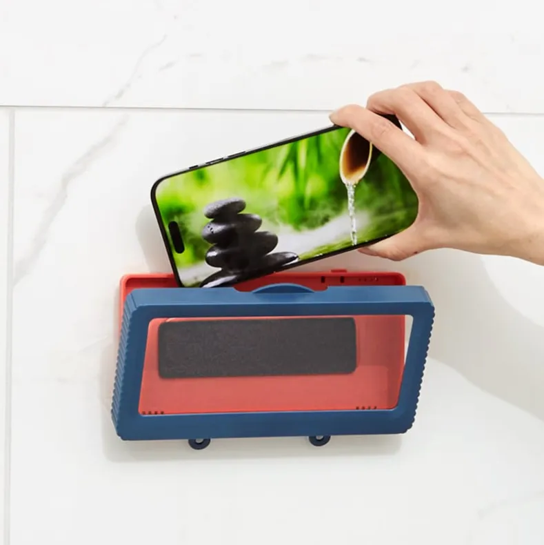 Shower Phone Holder Touch Screen Waterproof and Wall Mounted