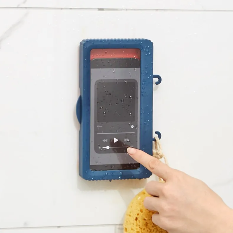 Shower Phone Holder Touch Screen Waterproof and Wall Mounted