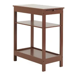 Side Table with Extension Shelf