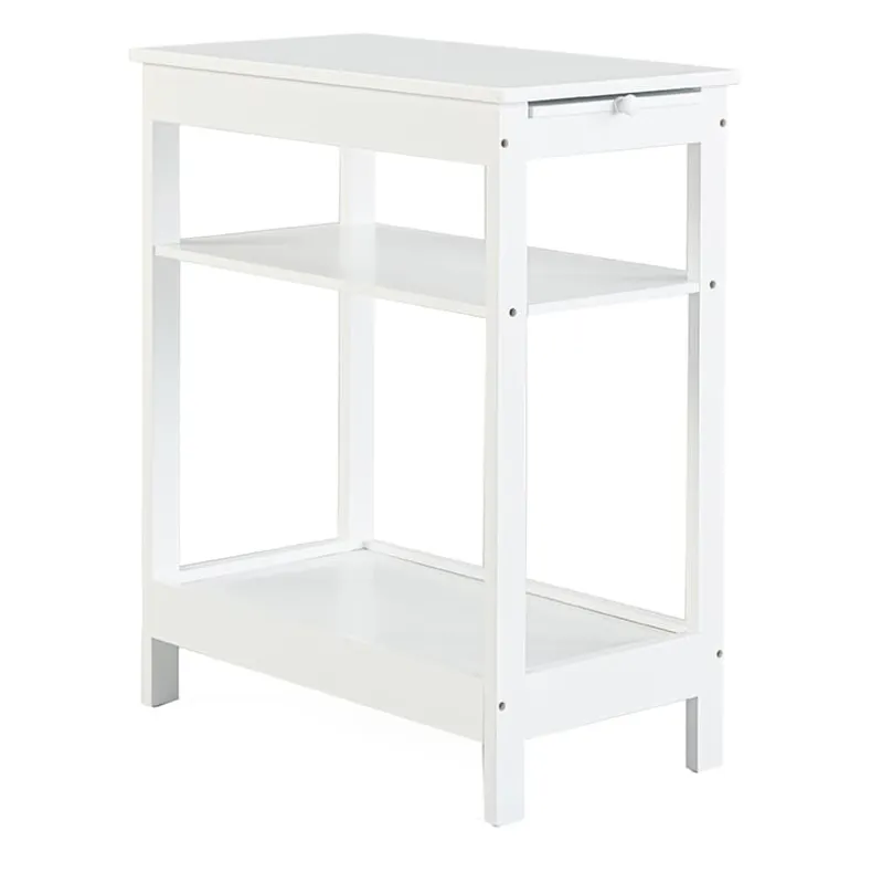 Side Table with Extension Shelf