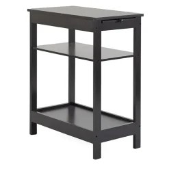 Side Table with Extension Shelf