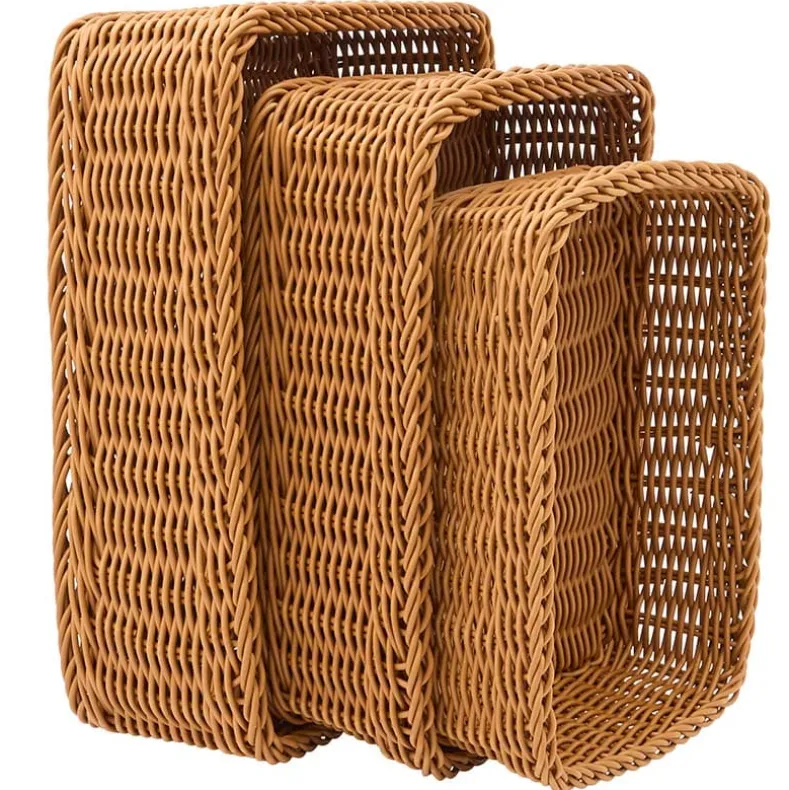 Sienna Shallow Woven Baskets