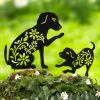 Silhouette Animal Stake Cat or Dog