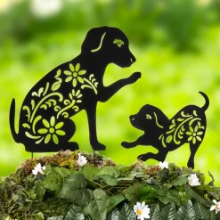 Silhouette Animal Stake Cat or Dog