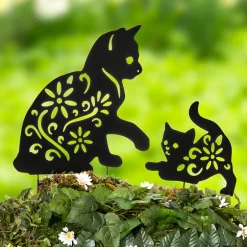 Silhouette Animal Stake Cat or Dog
