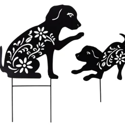 Silhouette Animal Stake Cat or Dog