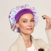 Silky Satin Unicorn or Leopard Head Scarf Cap and Sleeping Bonnet