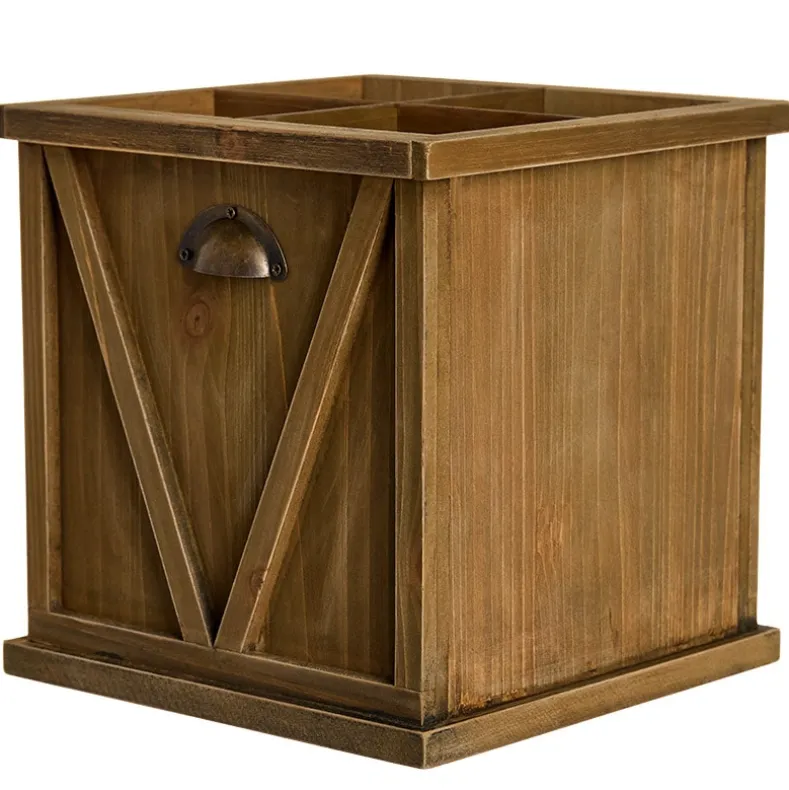 Silverware Wood Caddy