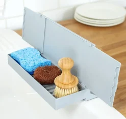Sink Splash Guard with Organizer