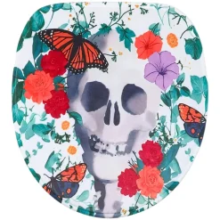 Skull, Flowers and Butterflies Halloween Bath Set 16 Pc.