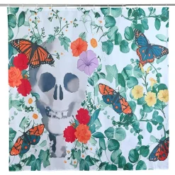 Skull, Flowers and Butterflies Halloween Bath Set 16 Pc.