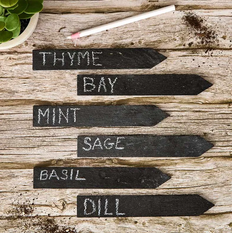 Slate Plant Markers - Set of 6