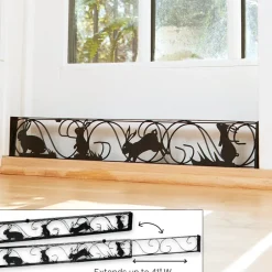 Sliding Door Lock with Decorative Bunny Design Expands 26" to 41"