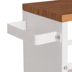 Slim Rolling Storage Cart with Handle 4 Tier