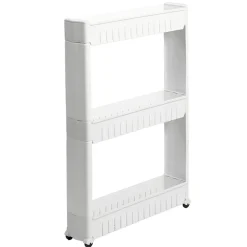 Slim Storage Cart with Wheels - 3-Tier