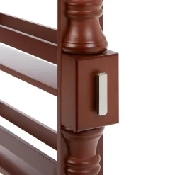 Slim Wooden Spice Rack Cabinet with Wheels - Black, Walnut or White