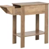 Small Space Side Table with Drink Holders 20”W x 11”D x 24” H