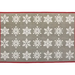Snowflake Pattern Area Rug