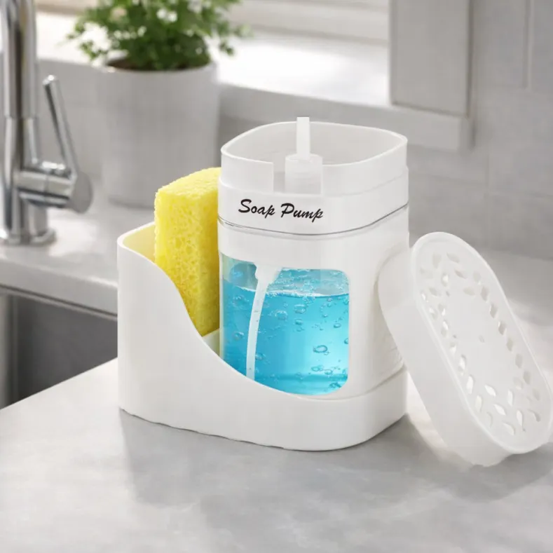 Soap Pump with Sponge and Sponge Holder