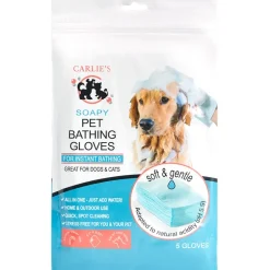 Soapy Pet Bath Gloves Set of 5