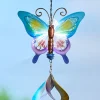 Solar Butterfly Fiber Optic Wind Spinner