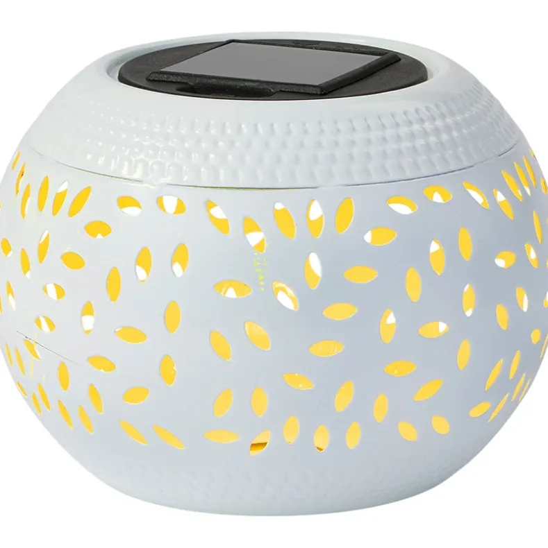 Solar Cutout Shadow Cast Round Table Lanterns