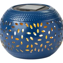 Solar Cutout Shadow Cast Round Table Lanterns