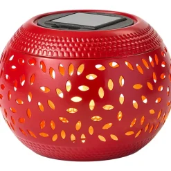 Solar Cutout Shadow Cast Round Table Lanterns