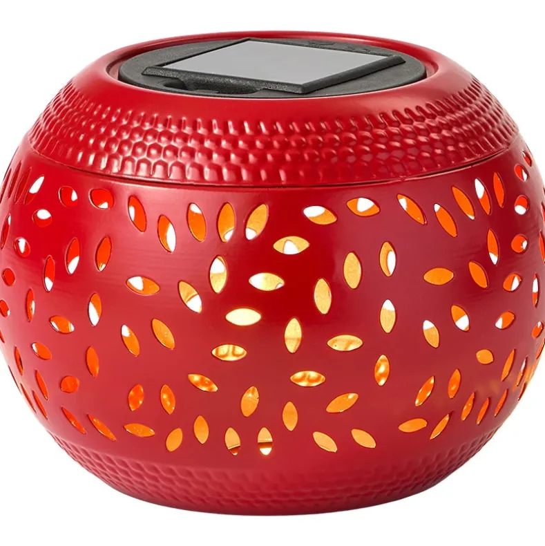 Solar Cutout Shadow Cast Round Table Lanterns