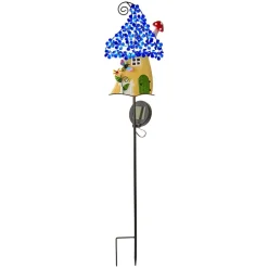 Solar Fairy Cottage House Garden Stake