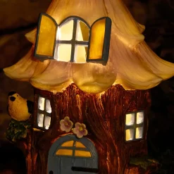 Solar Fairy Resin Outdoor Garden House