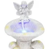 Solar Fairy Statue for Garden with Mushroom