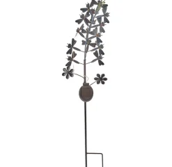 Solar Flower Shaped Butterfly Or Dragonfly Garden Stake