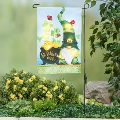 Solar Gnome Flag for St. Patrick's Day with Pole