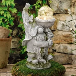 Solar Gnome Garden Statue