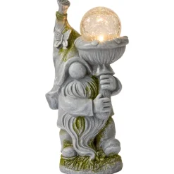 Solar Gnome Garden Statue