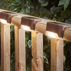 Solar LED Deck Lights Set of 3