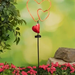 Solar LED Valentine's Heart Trio Garden Stake