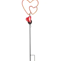Solar LED Valentine's Heart Trio Garden Stake