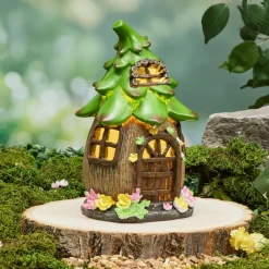 Solar Lighted Fairy House