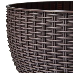 Solar Lighted Hanging Basket Planter