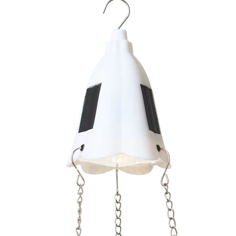 Solar Lighted Hanging Basket Planter