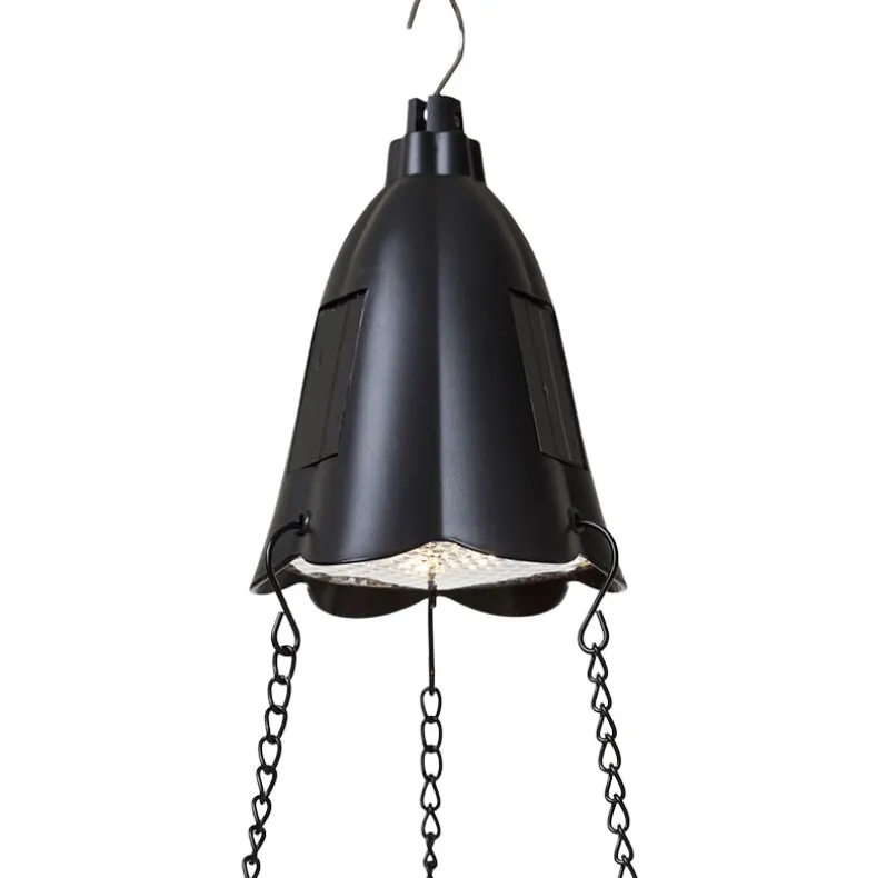 Solar Lighted Hanging Basket Planter