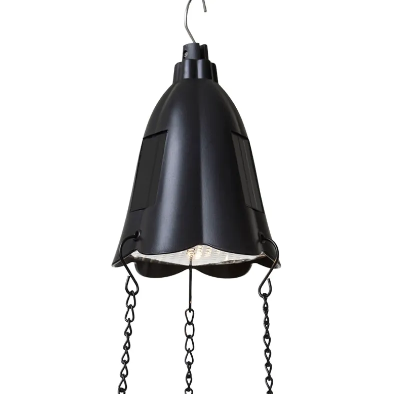 Solar Lighted Hanging Basket Planter