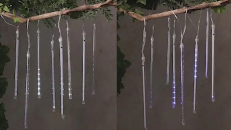 Solar Meteor Shower LED Lights