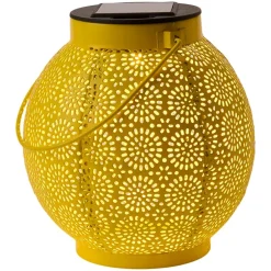 Solar Sunburst Shadow Cast Hanging Lantern