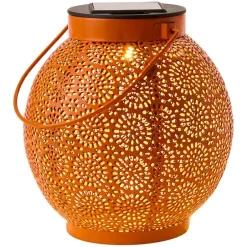 Solar Sunburst Shadow Cast Hanging Lantern